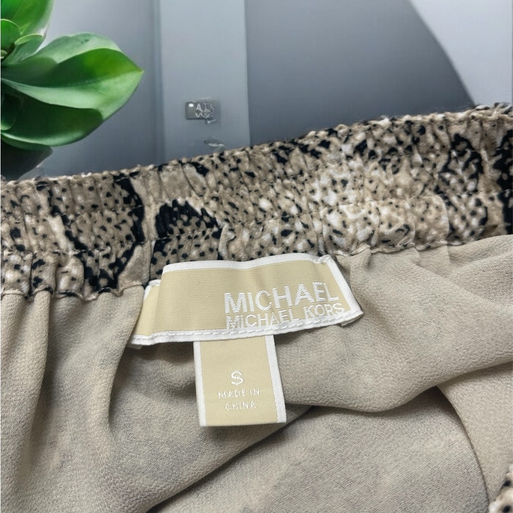 Michael Kors Python Print Ruffle Skirt - image 8